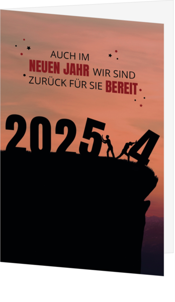 Weihnachtskarte - Hallo 2025