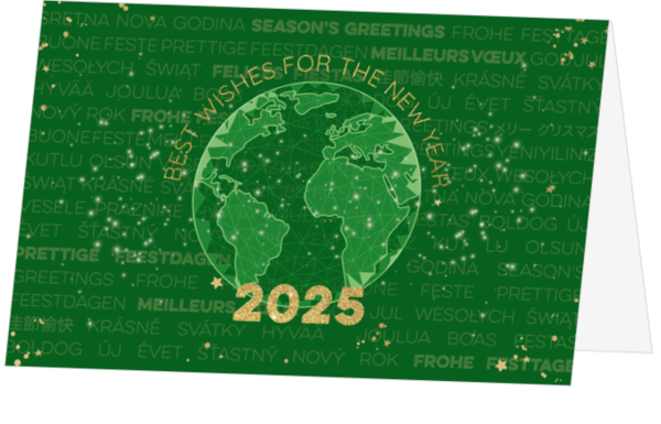 Weihnachtskarte - Grüne Welt 2025